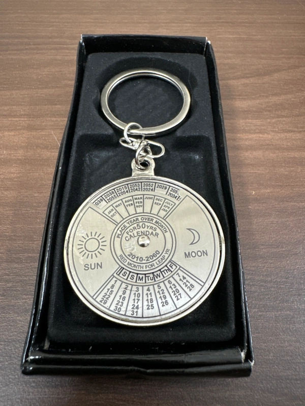 Lifetime Calendar Keychain view 2