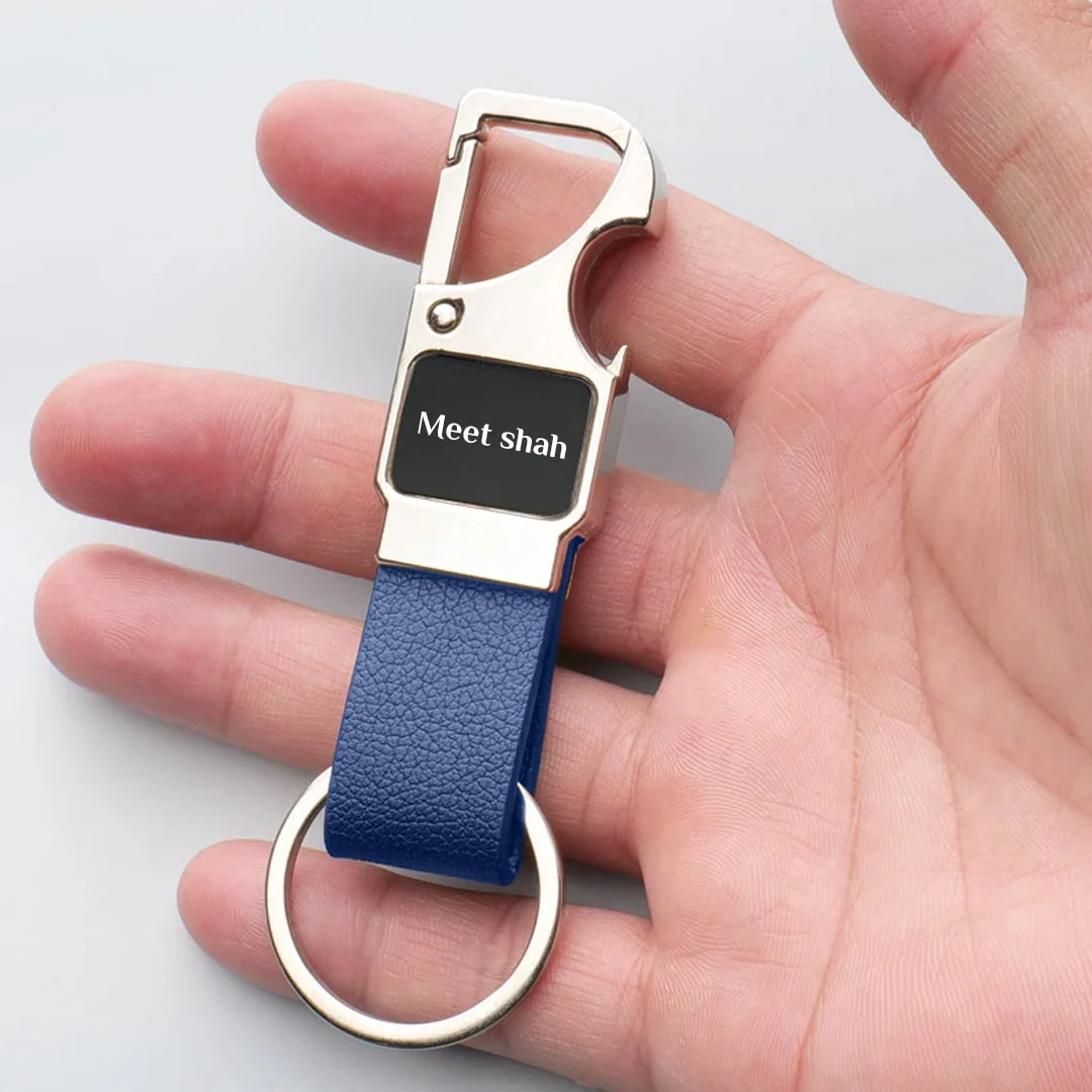 Leatherette Opener Keychain view 3