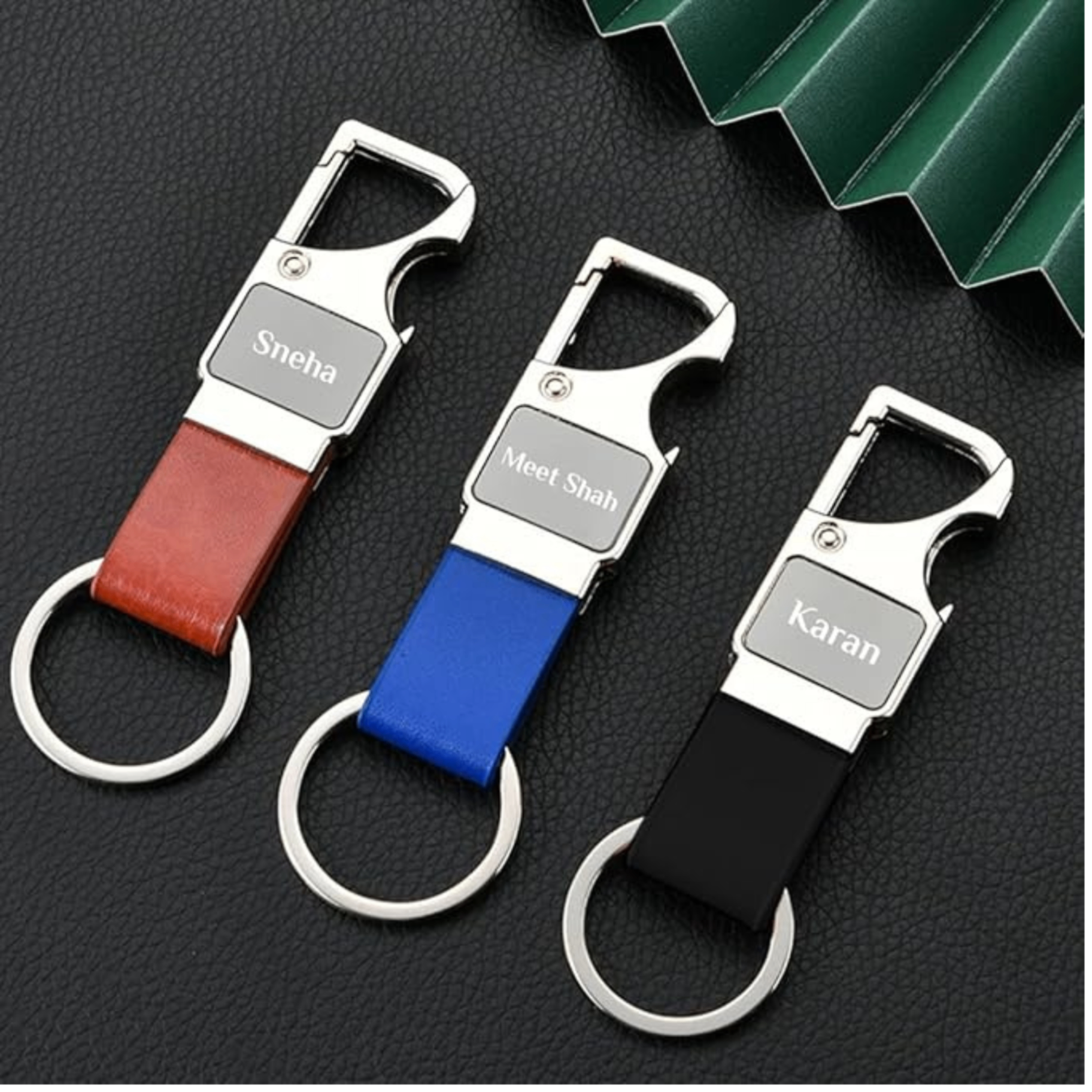 Leatherette Opener Keychain view 4
