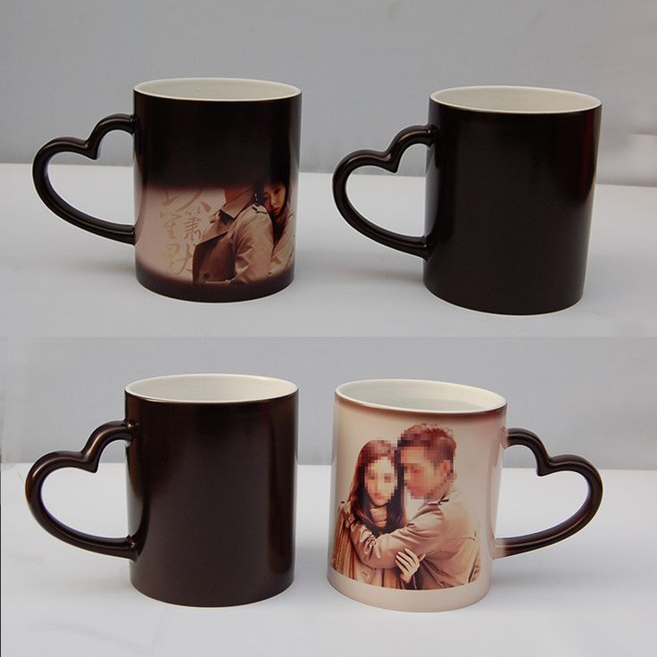 Personalised Magic Mug — Heart Handle