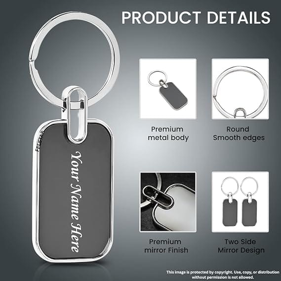 Rectangle Keychains view 6